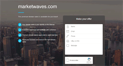 Desktop Screenshot of marketwaves.com