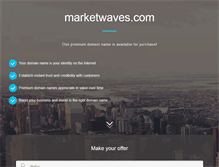 Tablet Screenshot of marketwaves.com